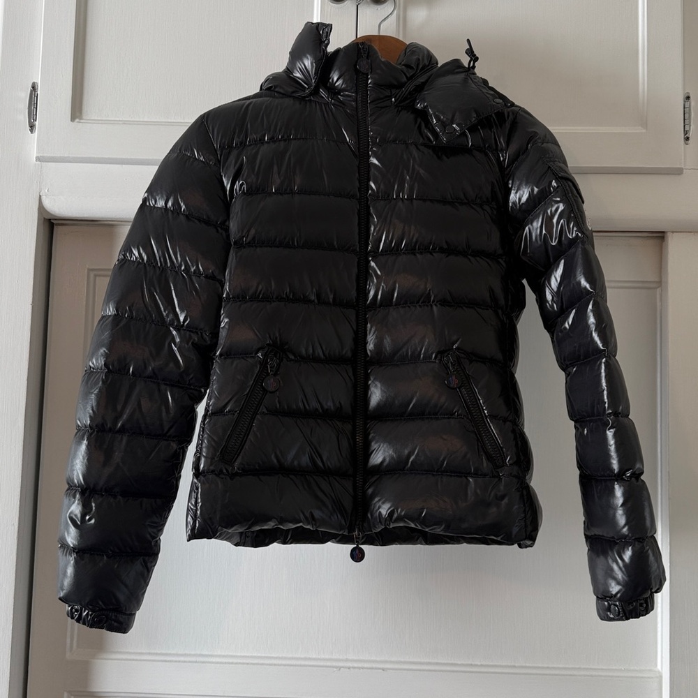 Moncler Shiny Black Puffer Jacket